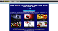 Desktop Screenshot of mycocktailmasterclass.com