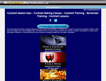 Tablet Screenshot of mycocktailmasterclass.com